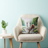 「鹿が息を飲むにつれて」クリスチャン クッション (椅子)