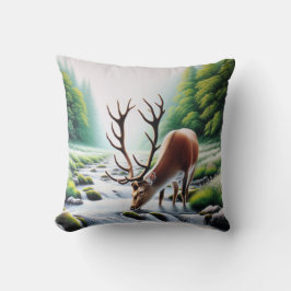 「鹿が息を飲むにつれて」クリスチャン クッション