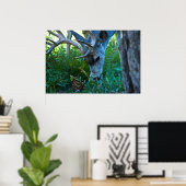 鹿が放牧する1 ポスター (ホームオフィス)