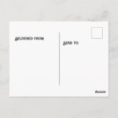 鹿が木やプレゼントを敷く ポストカード (裏面)