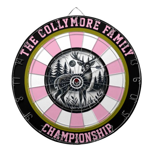 鹿が森のブルズアイ・アート ダーツボード (正面)