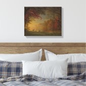 「鹿が水に喘ぐように」アート キャンバスプリント (インサイチュ (寝室))