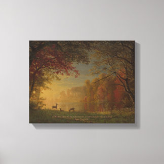 「鹿が水に喘ぐように」アート キャンバスプリント