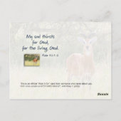 鹿が水のブルックスにズボンを… ポストカード (裏面)