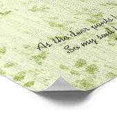 鹿が水浴びをする時 ポスター (角)