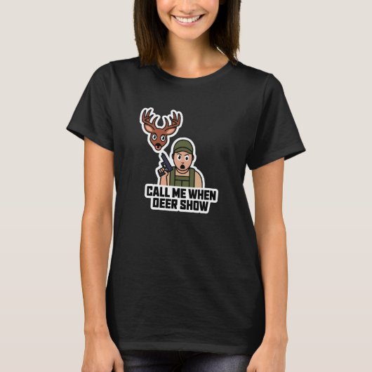 鹿が現れたときに呼ぶ Tシャツ (正面)