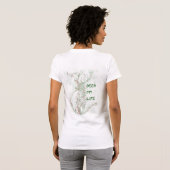 鹿が私の運命 Tシャツ (裏面フル)