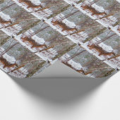 鹿が雪の中に秋 ラッピングペーパー (コーナー)