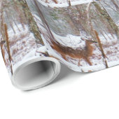 鹿が雪の中に秋 ラッピングペーパー (ロールコーナー)