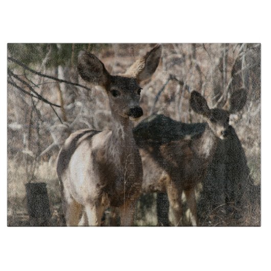 鹿ことわざhello カッティングボード (正面)