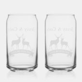 鹿さんの結婚周年記念の名跡 ガラス缶 (裏面)