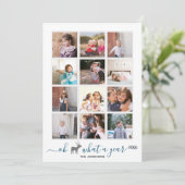 鹿さんよ、振り返り写真コラージュ 青 シーズンカード (スタンド正面)