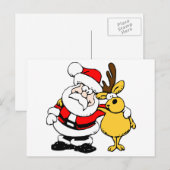 鹿つきサンタ シーズンポストカード (正面/裏面)