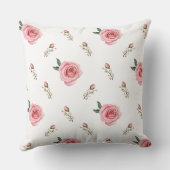 鹿とお洒落バラアクセント枕 クッション (裏面)