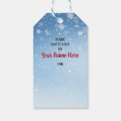 鹿とねずみの手作りホリデー・クリスマス ギフトタグ (裏面)