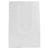 鹿とのクリスマス雪だるま ミディアムペーパーバッグ (裏面)