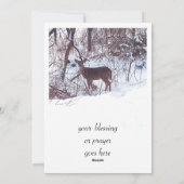 鹿との冬至の祝福 シーズンカード (裏面)