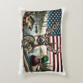 鹿とアメリカの国 アクセントクッション (正面(垂直))