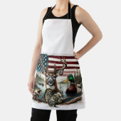 鹿とアメリカの国 エプロン (インサイチュ)