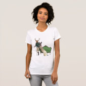 鹿とウサギ夫人2 Tシャツ (正面フル)