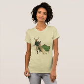 鹿とウサギ夫人2 Tシャツ (正面フル)