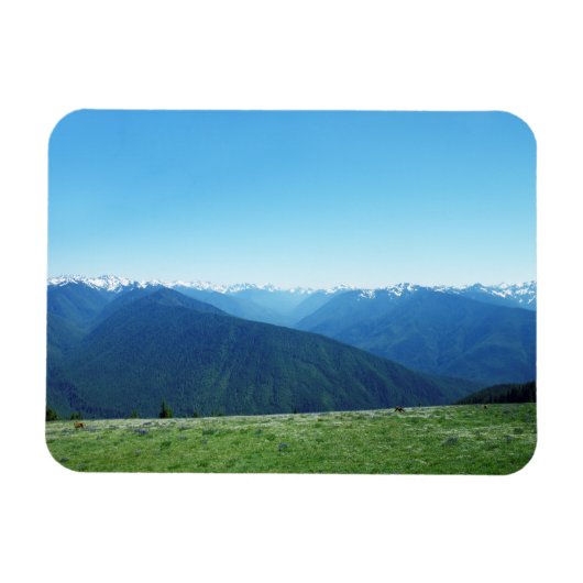 鹿とオリンピック マグネット (横)