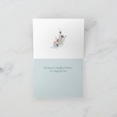 鹿とクリスマスツリーのクリスマス シーズンカード (内部)