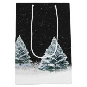 鹿とサンタ・イン・スリー ミディアムペーパーバッグ (裏面)