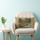 鹿とストリームの滝タン ランバークッション (椅子)