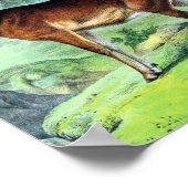 鹿とトナカイ ポスター (角)