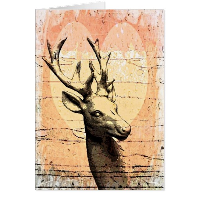 鹿とハート (正面)