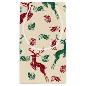 鹿とヒイラギの跳躍 スモールペーパーバッグ (裏面)