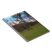 鹿とピンクのサンセットのフィールド ノートブック (右側)