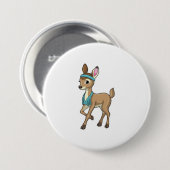 鹿とフィットネス 缶バッジ (正面&裏面)