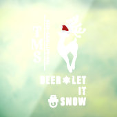 鹿とモノグラム+ SC-Hat |クリスマス ウィンドウサイン (シート3)