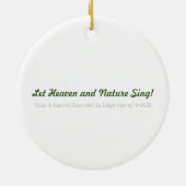 鹿とリス飾クセラミックオーナメント セラミックオーナメント (裏面)