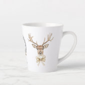 鹿とリボンのクリスマス カフェラテマグ (右)
