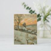 鹿とヴィンテージクリスマスファーム シーズンポストカード (スタンド正面)