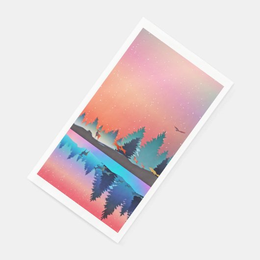 鹿と冬の名勝の湖 (コーナー)