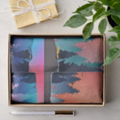 鹿と冬の名勝の湖 薄葉紙 (ギフト)