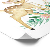 鹿と友達は赤ちゃんシャワーを歓迎する ポスター (角)