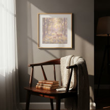 鹿と子鹿の壁画