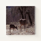 鹿と子鹿.... ノートブック (裏面)