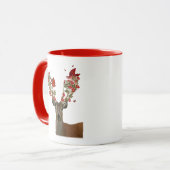 鹿と愛の鳥2 マグカップ (正面左)