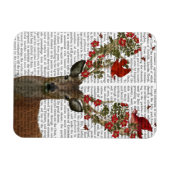 鹿と愛の鳥2 マグネット (横)