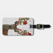 鹿と愛の鳥2 ラゲッジタグ (正面横)