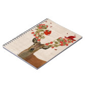 鹿と愛の鳥 ノートブック (左側)