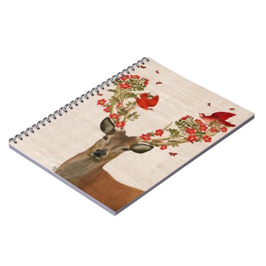 鹿と愛の鳥 ノートブック (左側)