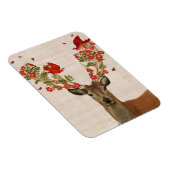 鹿と愛の鳥 マグネット (右側)