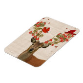 鹿と愛の鳥 マグネット (左側)